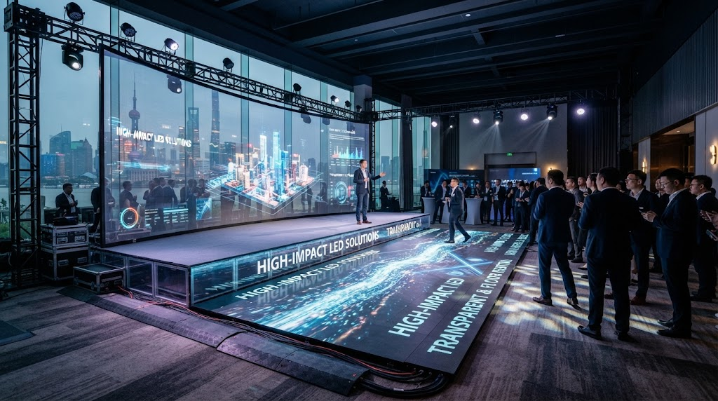 High-Impact Transparent & Floor LED Rental Solutions